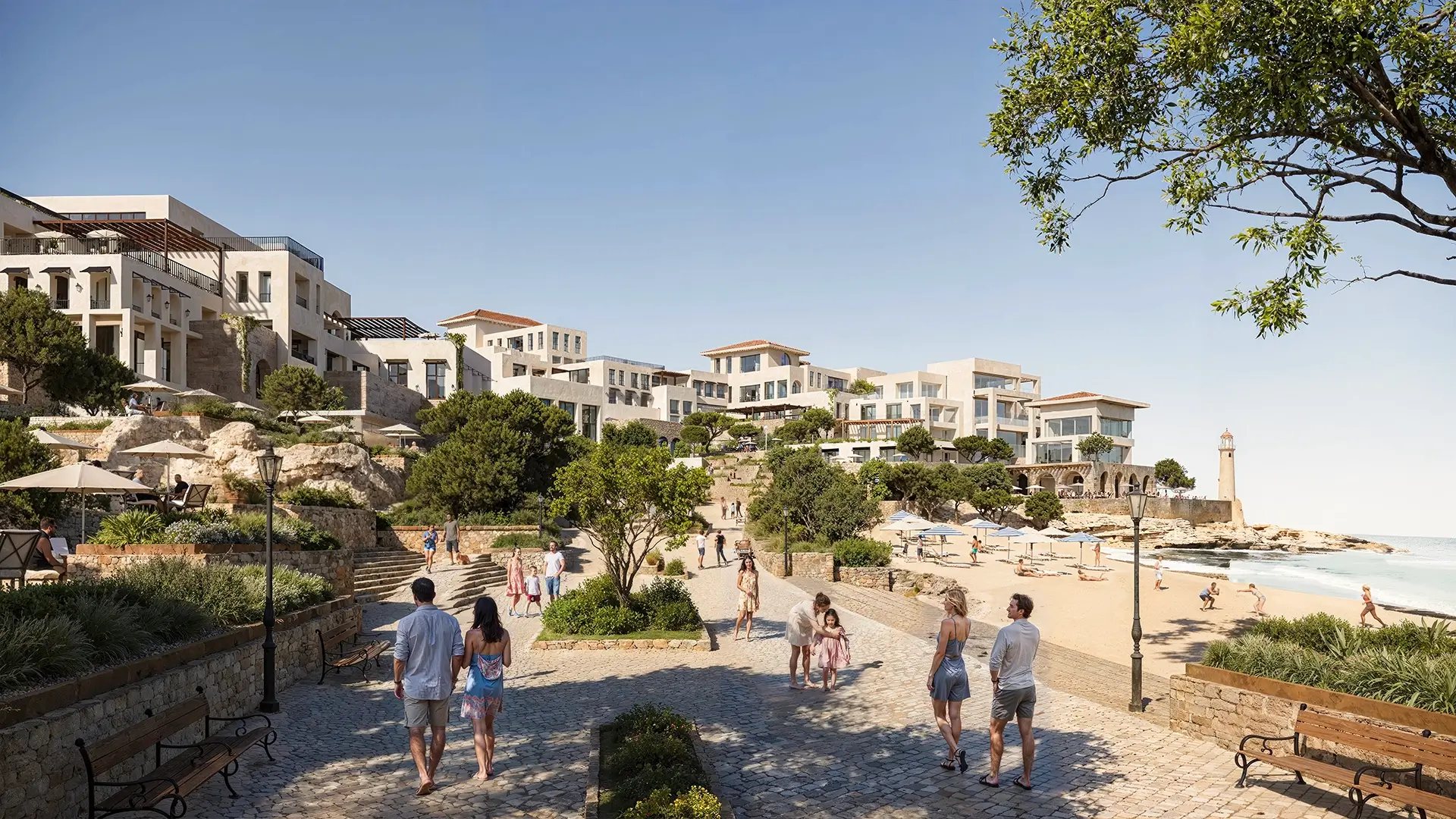 Masterplan render of Modon Ras El Hekma